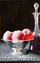 Peaches Silver Bowl
